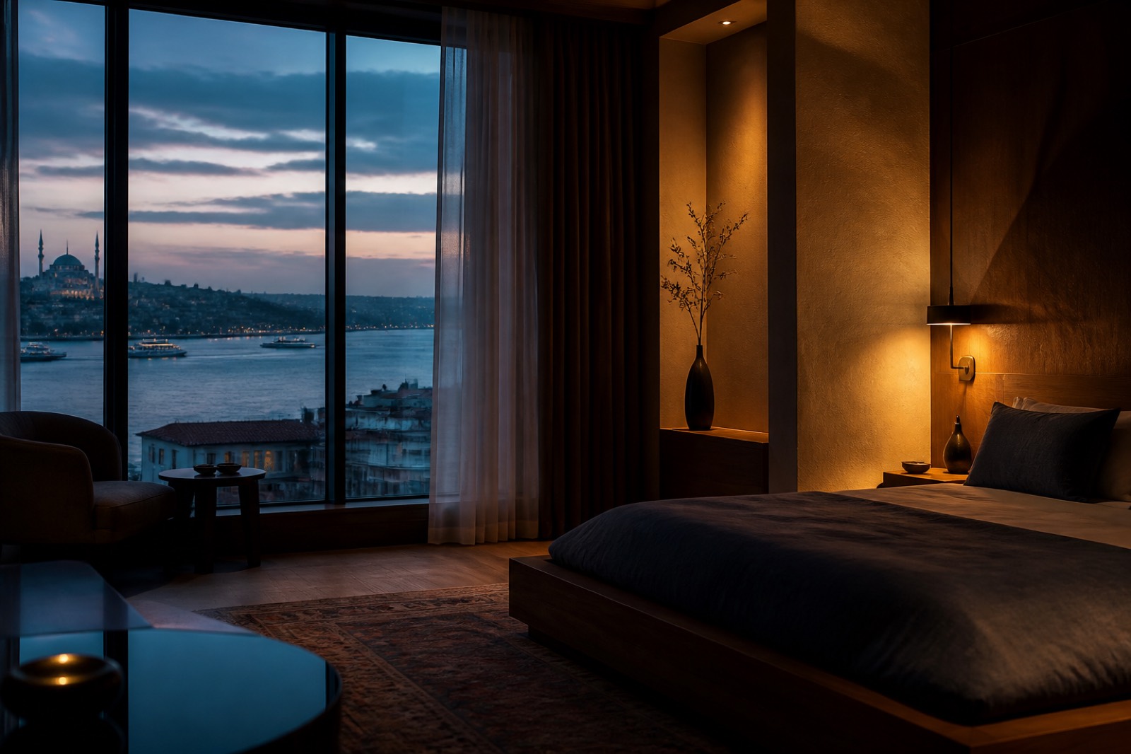 Deniz Istanbul bedroom toward the water
